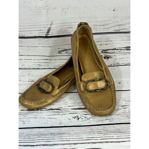 Women's Cole Haan Loafers Gold 8 B - Picture 2 of 8